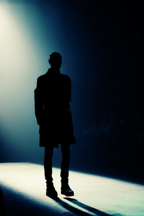dark figure on the runway