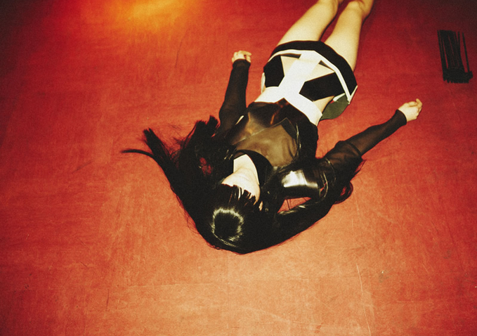 on the ground